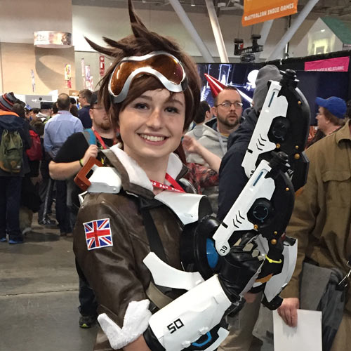 Pax East 2017 Tracer Cosplay