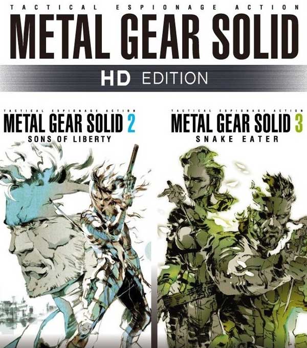 Metal Gear Solid 2 and 3 HD Box Art